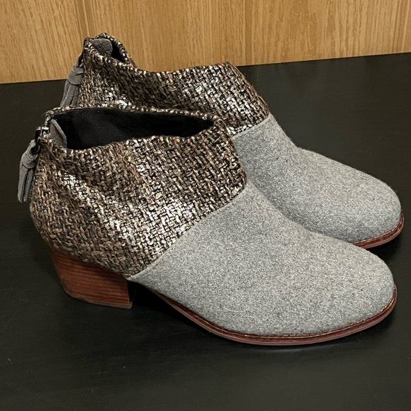 Toms Leila Felt Shine Boucle Bootie - Picture 3 of 14